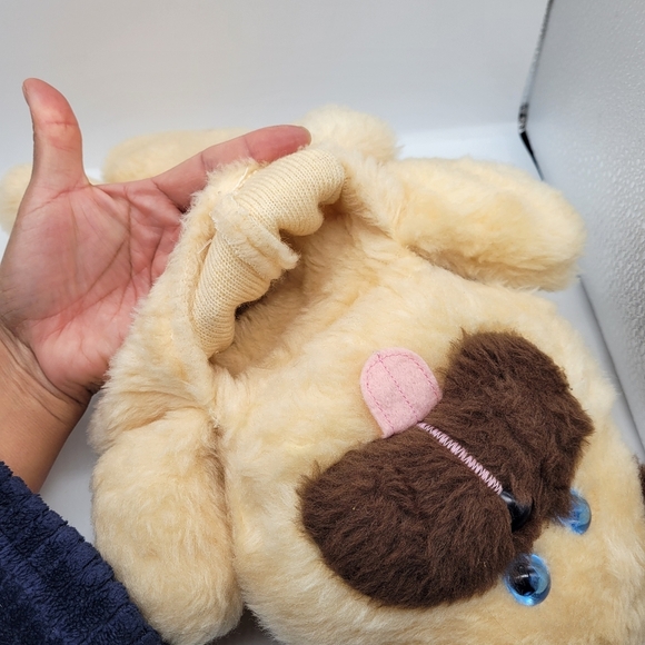 Vintage Hallmark Cards From 1993 Plush Stocking Stuffable Cream/Brown Soft Dog - Picture 13 of 13